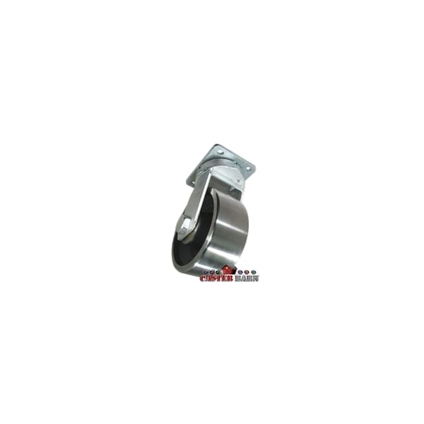 10"x4" Kingpinless Heavy Duty Swivel Caster, Forged Steel Wheel, 1